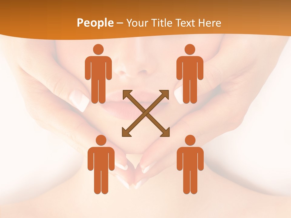 A Woman With A Towel On Her Head Getting A Massage PowerPoint Template