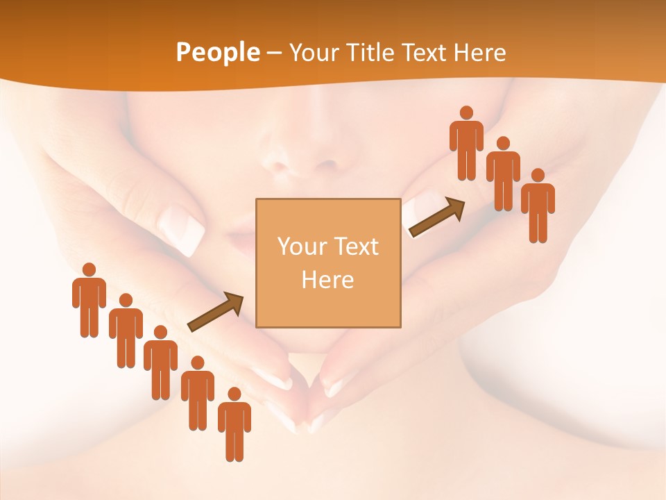 A Woman With A Towel On Her Head Getting A Massage PowerPoint Template