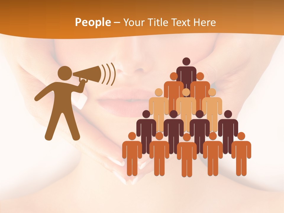 A Woman With A Towel On Her Head Getting A Massage PowerPoint Template