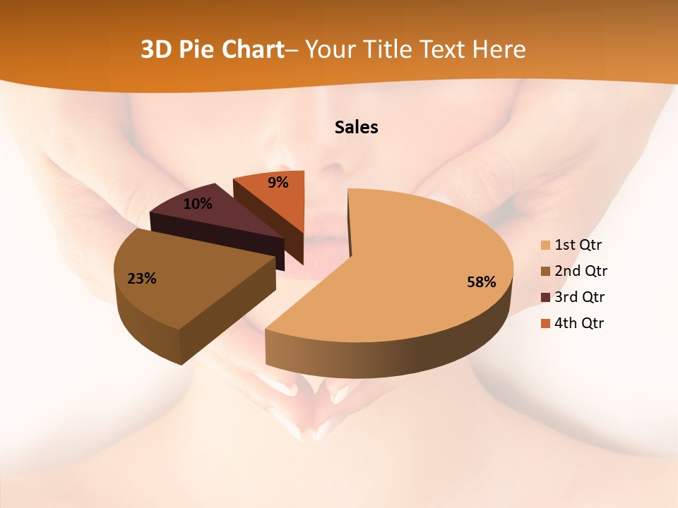 A Woman With A Towel On Her Head Getting A Massage PowerPoint Template