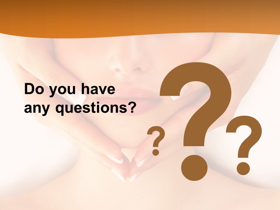 A Woman With A Towel On Her Head Getting A Massage PowerPoint Template