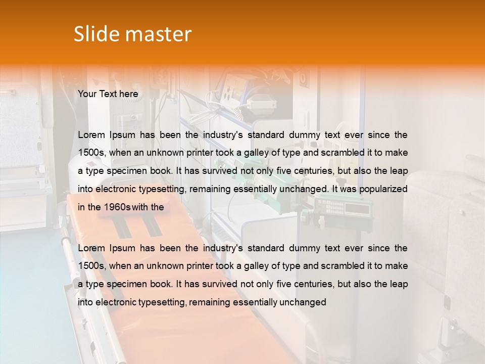 Bed Assistance Emergency PowerPoint Template