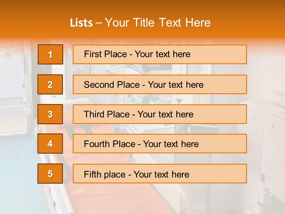 Bed Assistance Emergency PowerPoint Template