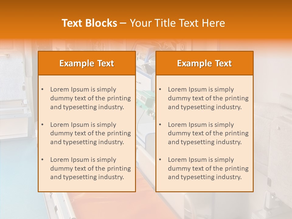 Bed Assistance Emergency PowerPoint Template