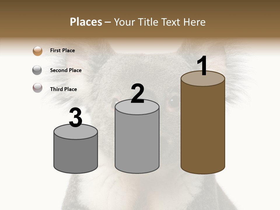 Grey Furry People PowerPoint Template