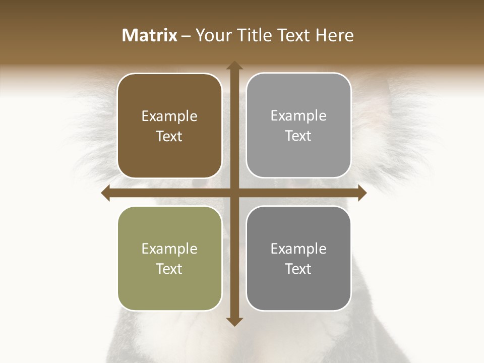 Grey Furry People PowerPoint Template