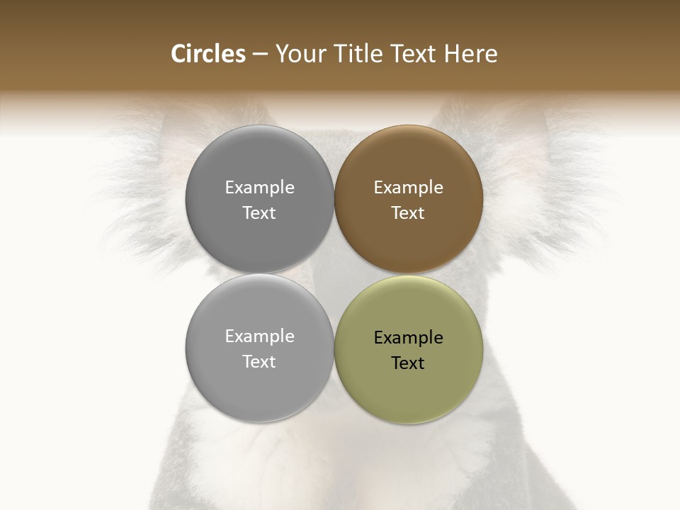 Grey Furry People PowerPoint Template