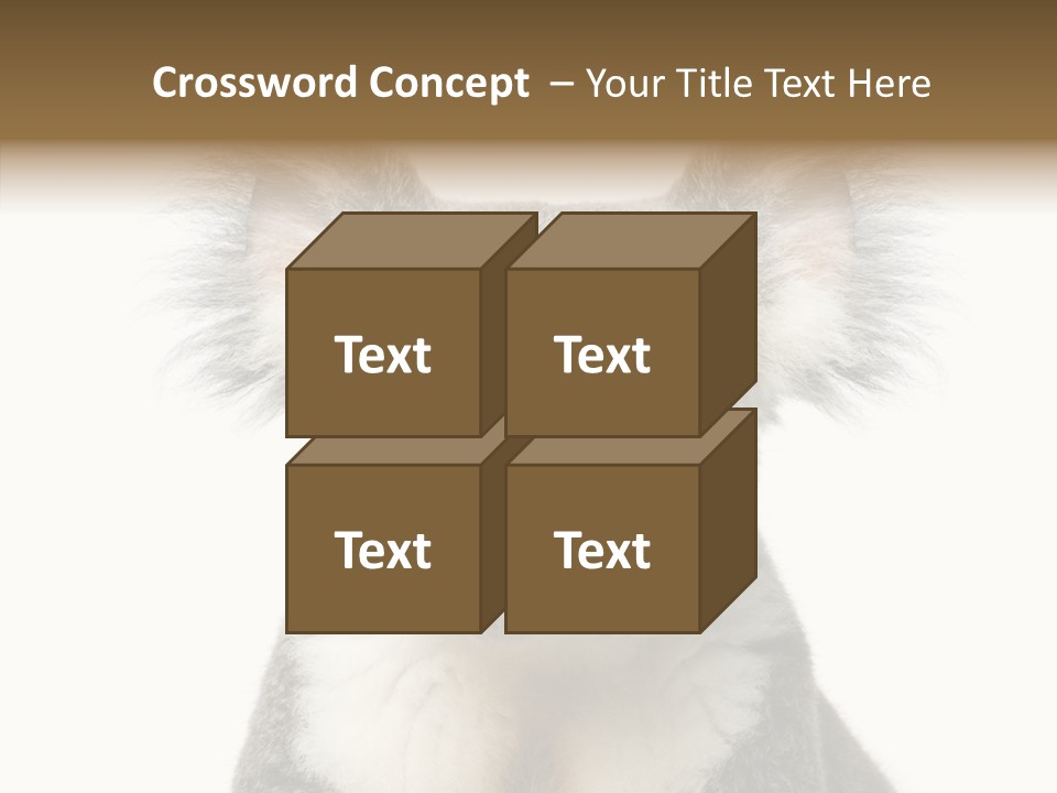Grey Furry People PowerPoint Template