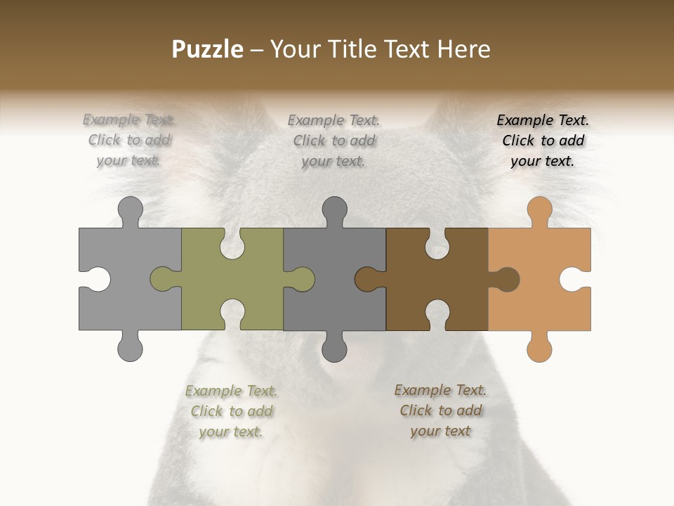 Grey Furry People PowerPoint Template