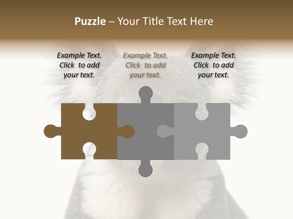 Grey Furry People PowerPoint Template