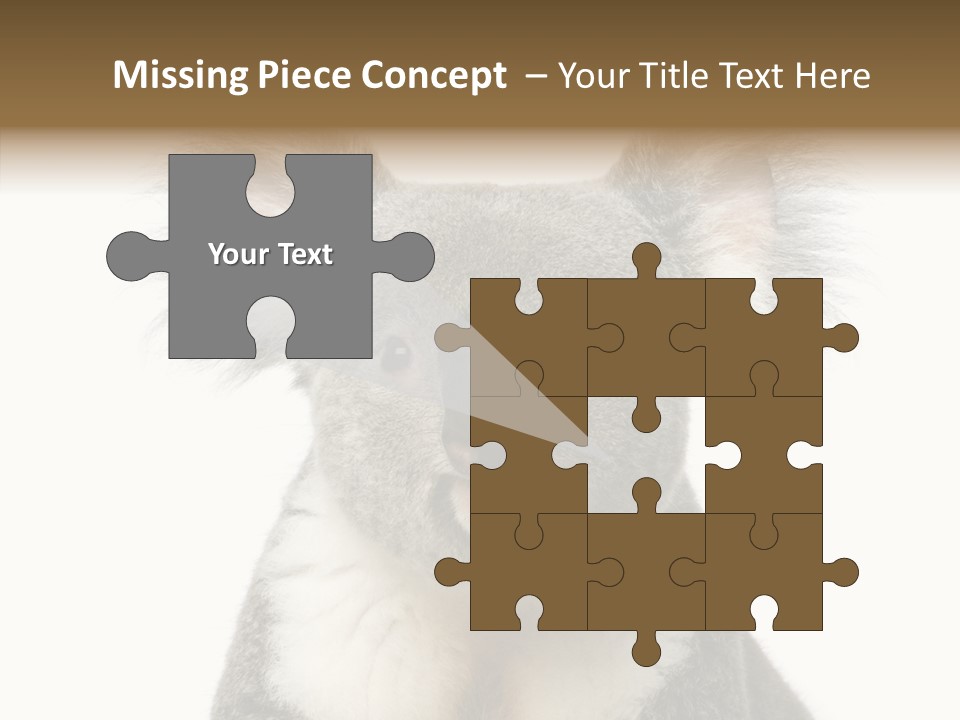 Grey Furry People PowerPoint Template