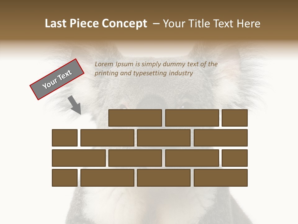 Grey Furry People PowerPoint Template