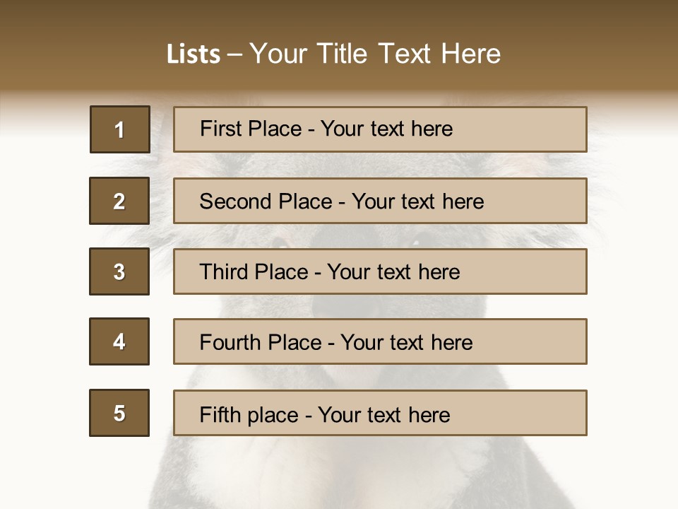 Grey Furry People PowerPoint Template