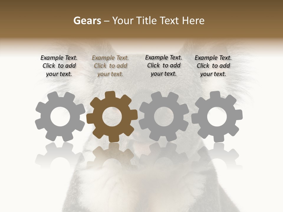 Grey Furry People PowerPoint Template