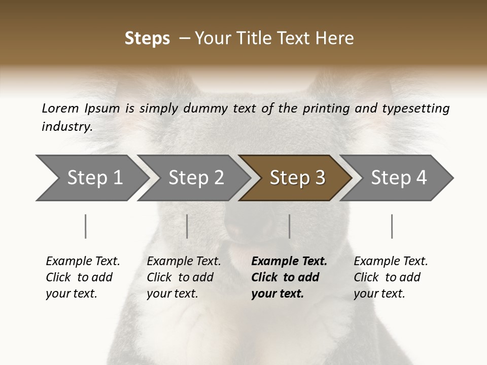 Grey Furry People PowerPoint Template