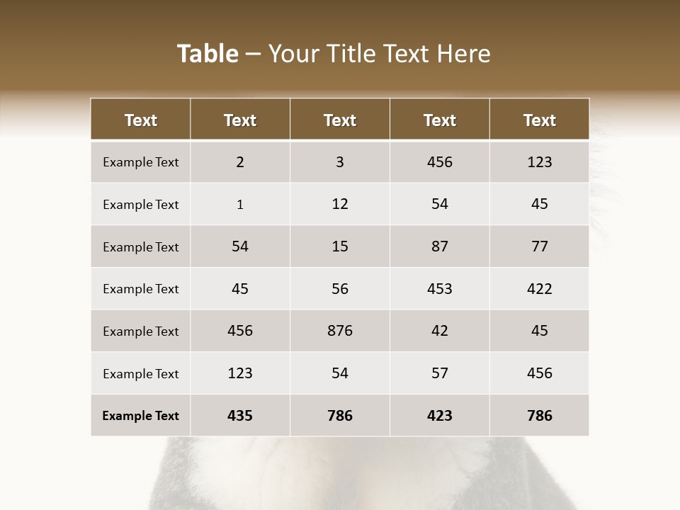 Grey Furry People PowerPoint Template