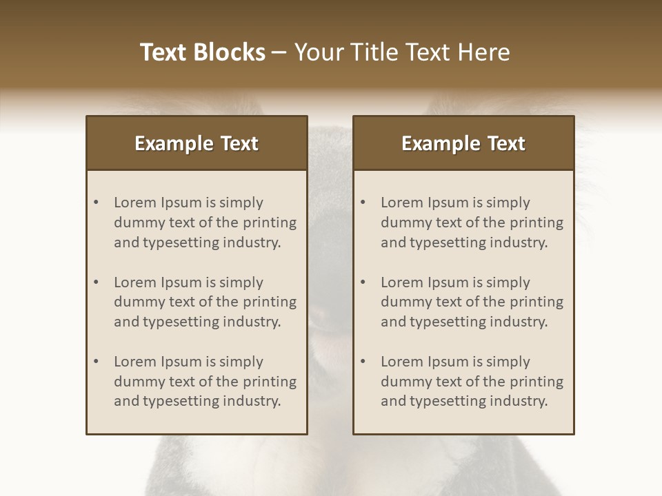 Grey Furry People PowerPoint Template