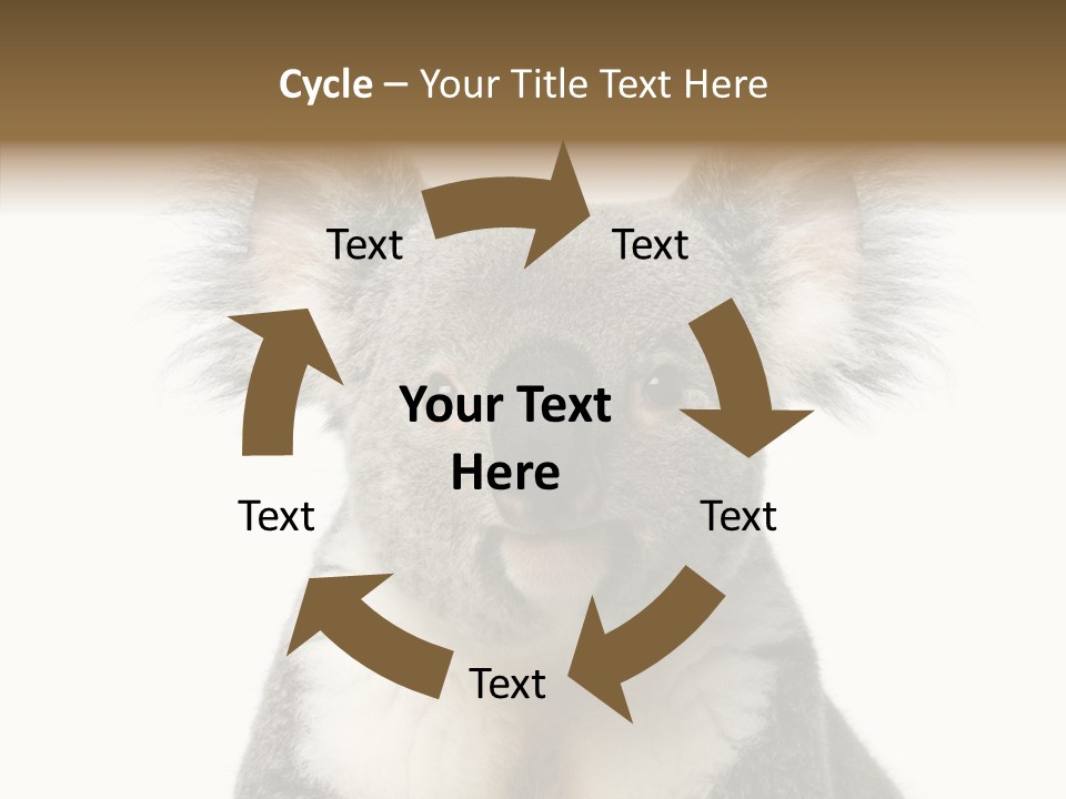 Grey Furry People PowerPoint Template