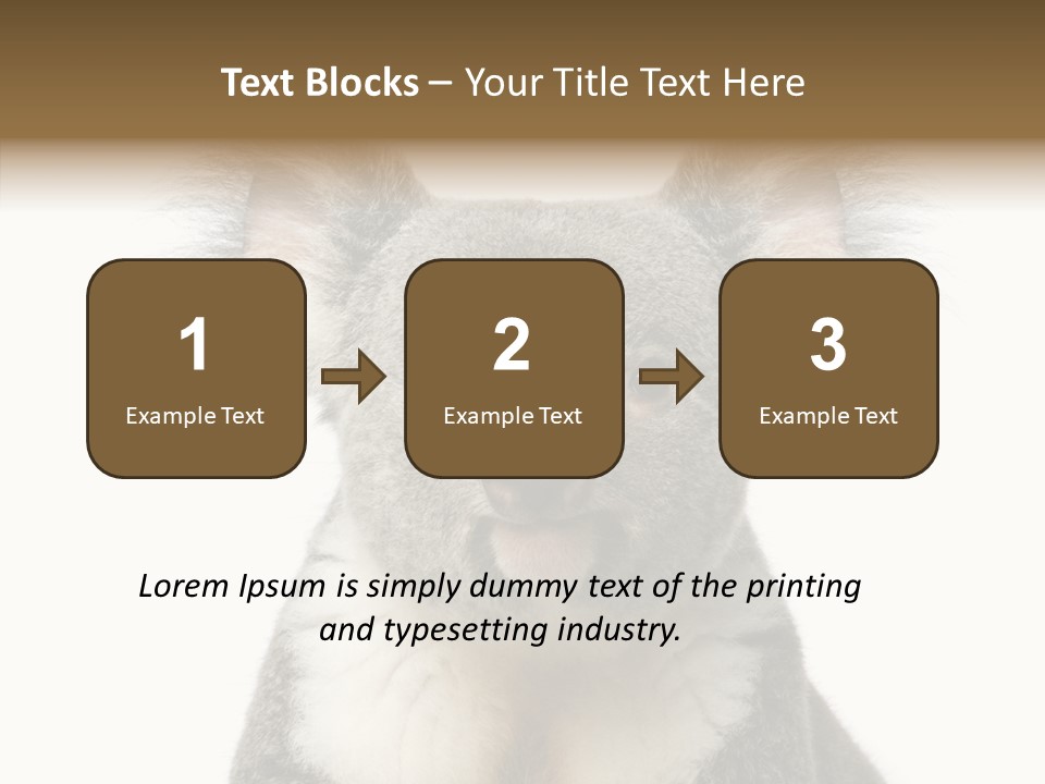 Grey Furry People PowerPoint Template