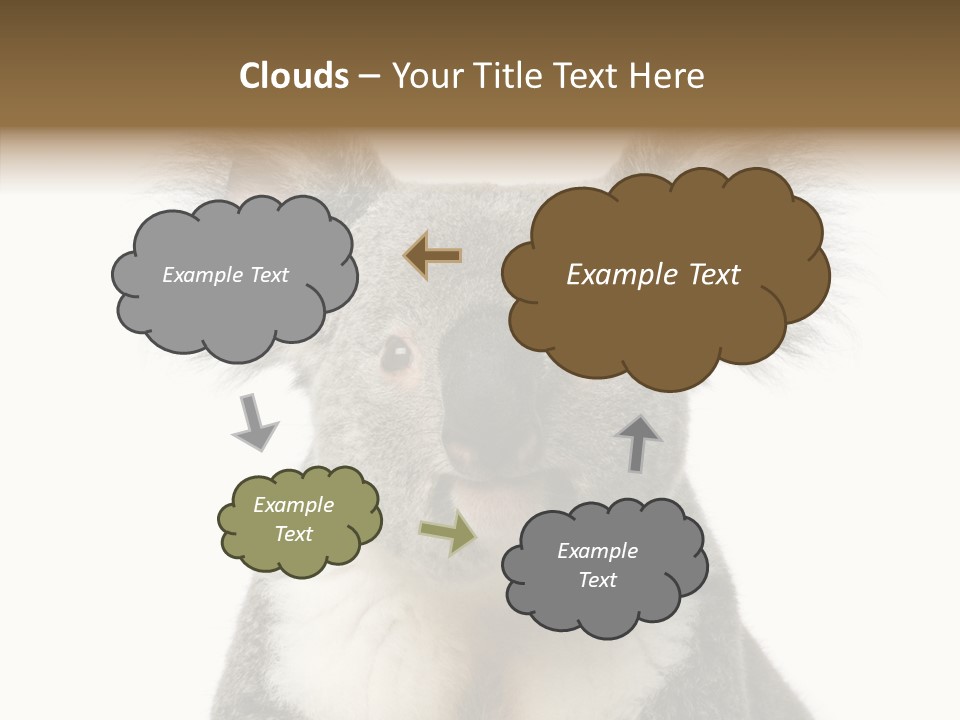 Grey Furry People PowerPoint Template