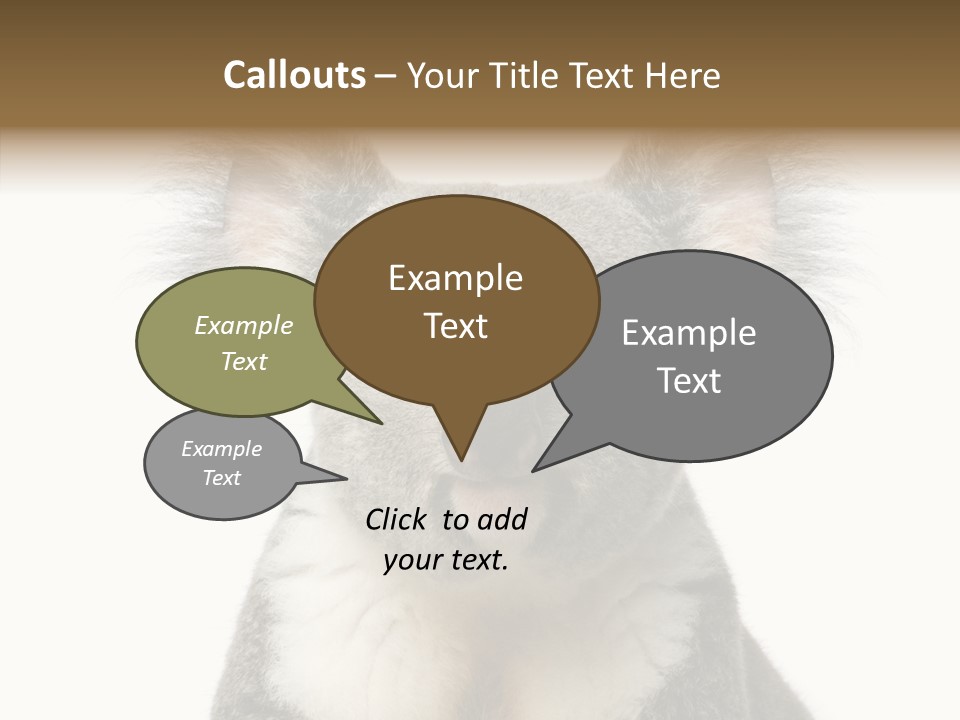 Grey Furry People PowerPoint Template