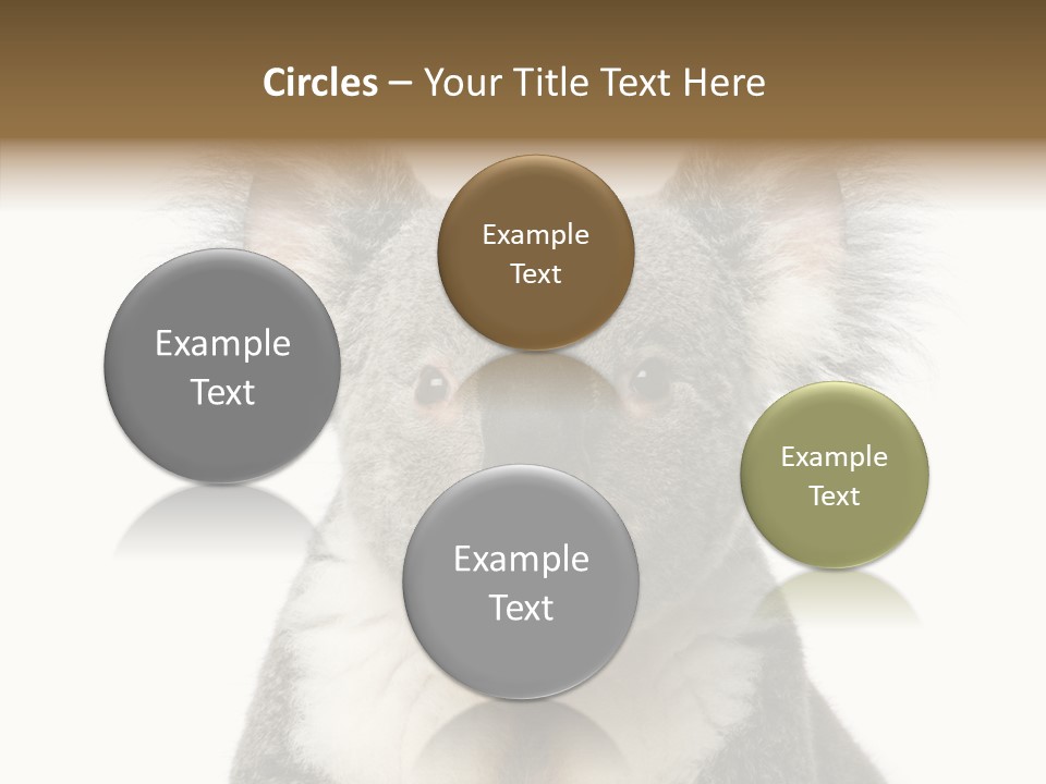 Grey Furry People PowerPoint Template