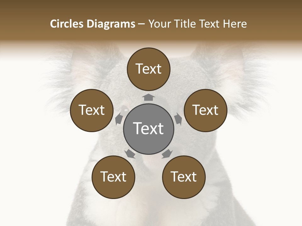 Grey Furry People PowerPoint Template