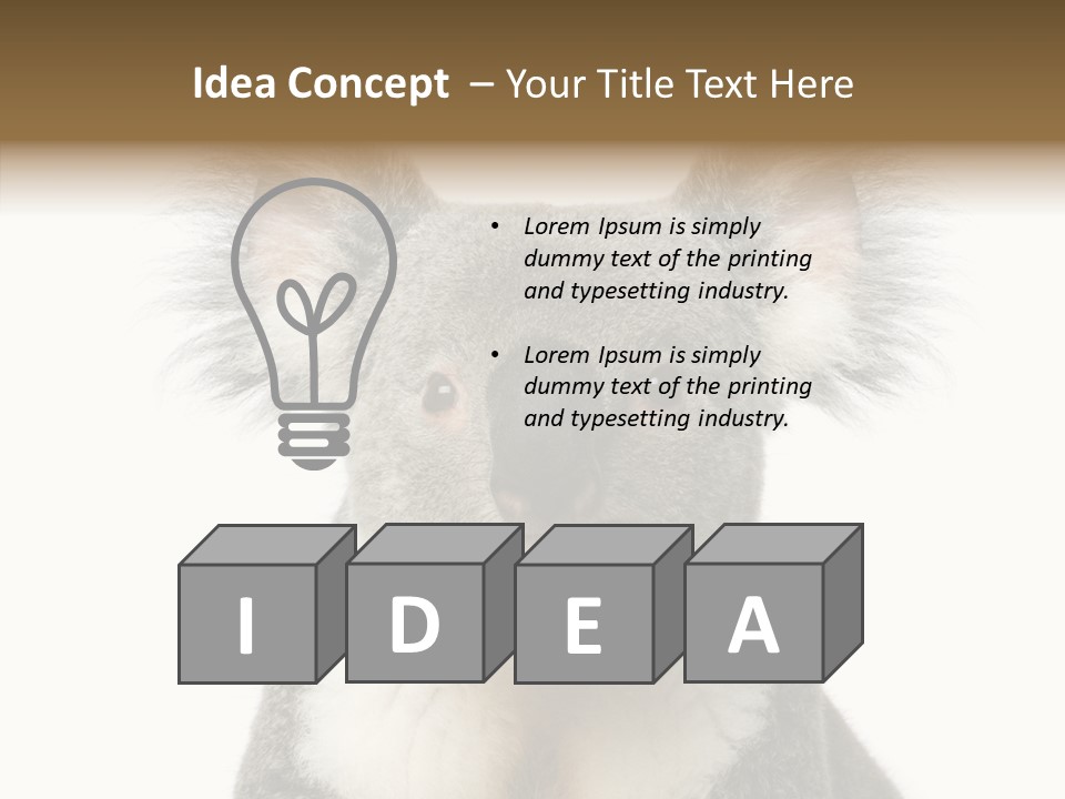 Grey Furry People PowerPoint Template