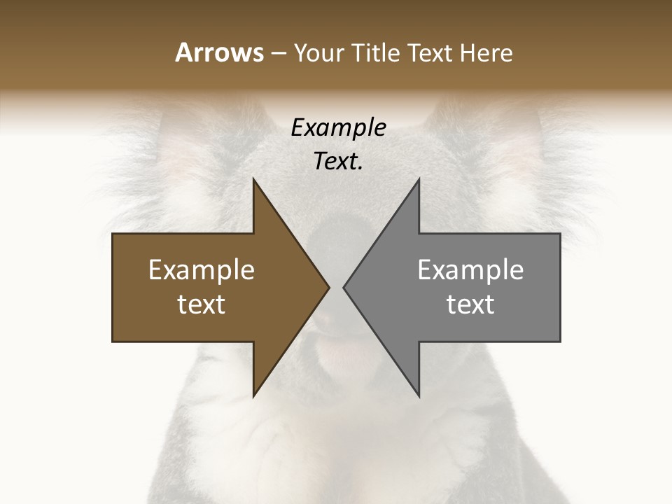 Grey Furry People PowerPoint Template