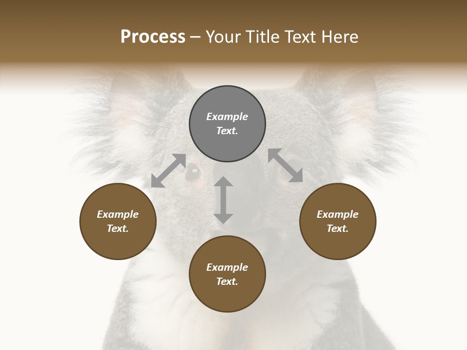 Grey Furry People PowerPoint Template