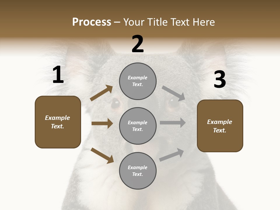 Grey Furry People PowerPoint Template