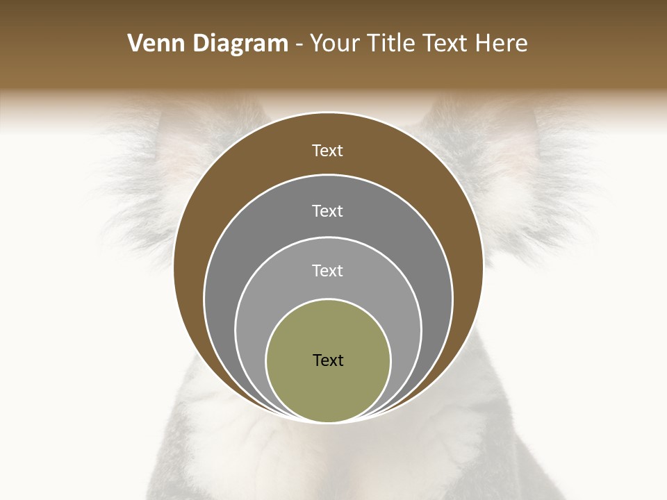 Grey Furry People PowerPoint Template