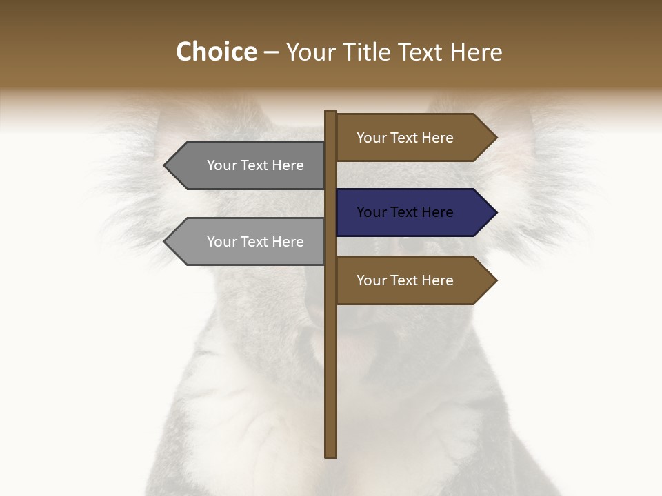 Grey Furry People PowerPoint Template