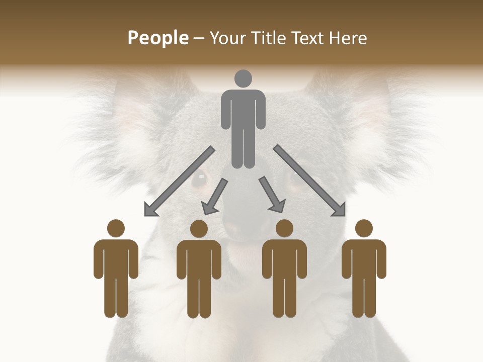 Grey Furry People PowerPoint Template