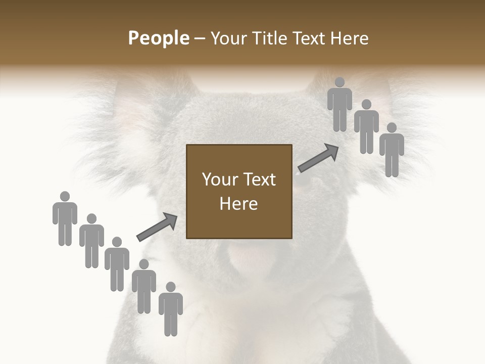 Grey Furry People PowerPoint Template
