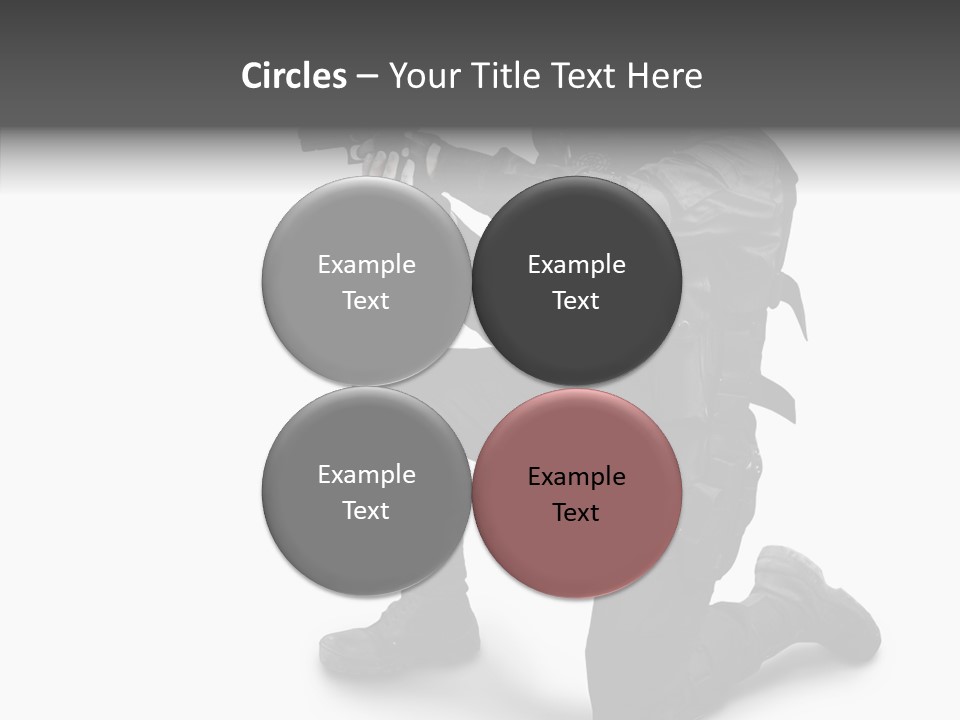 Gloves Militia Defending PowerPoint Template