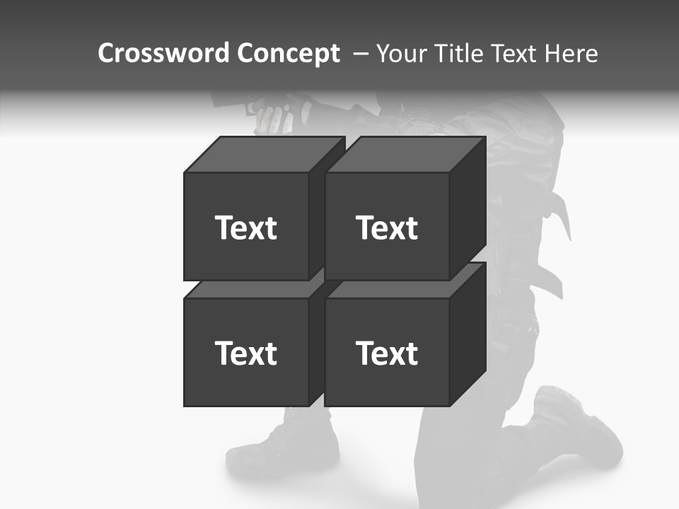 Gloves Militia Defending PowerPoint Template