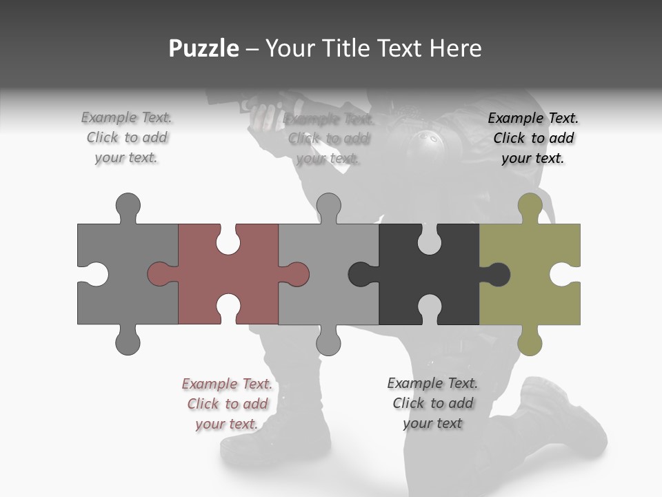 Gloves Militia Defending PowerPoint Template