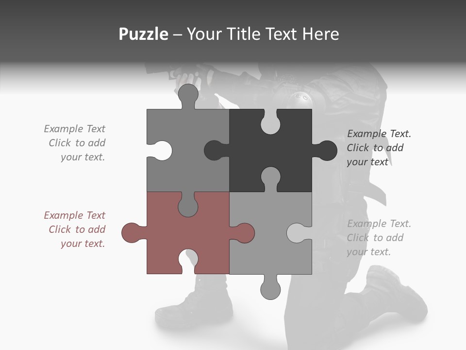 Gloves Militia Defending PowerPoint Template
