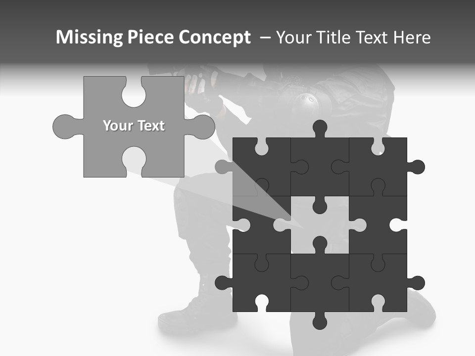 Gloves Militia Defending PowerPoint Template