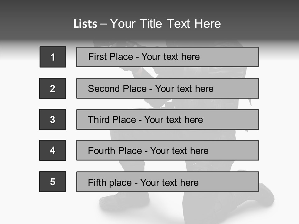 Gloves Militia Defending PowerPoint Template