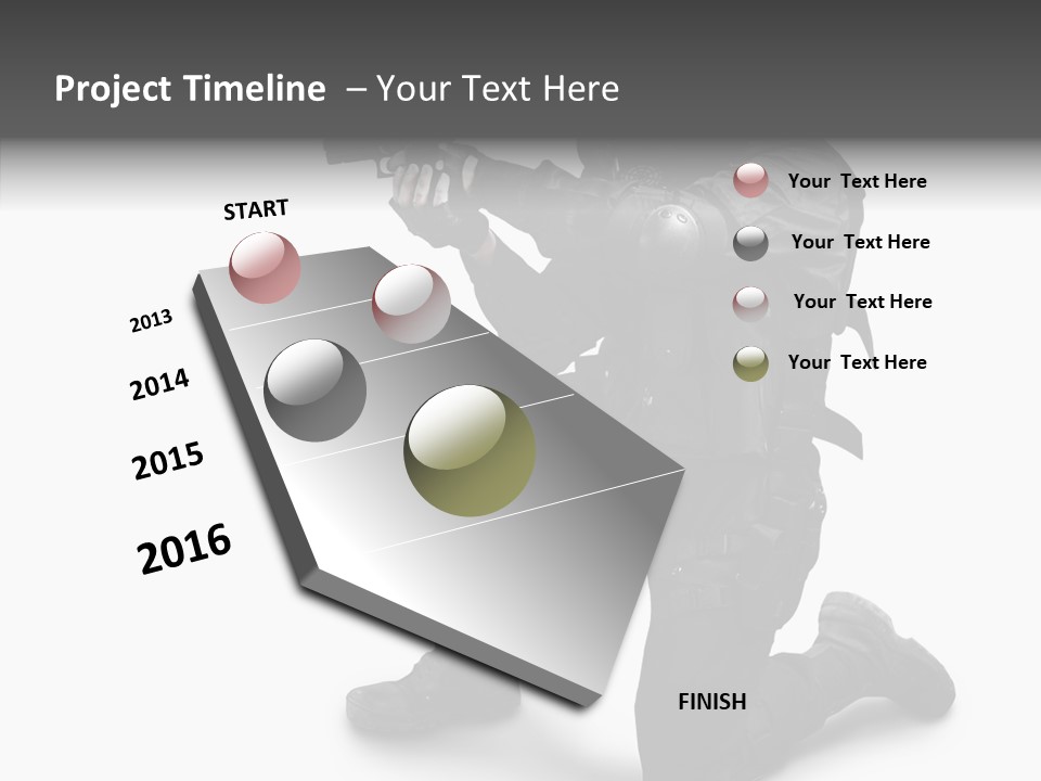 Gloves Militia Defending PowerPoint Template