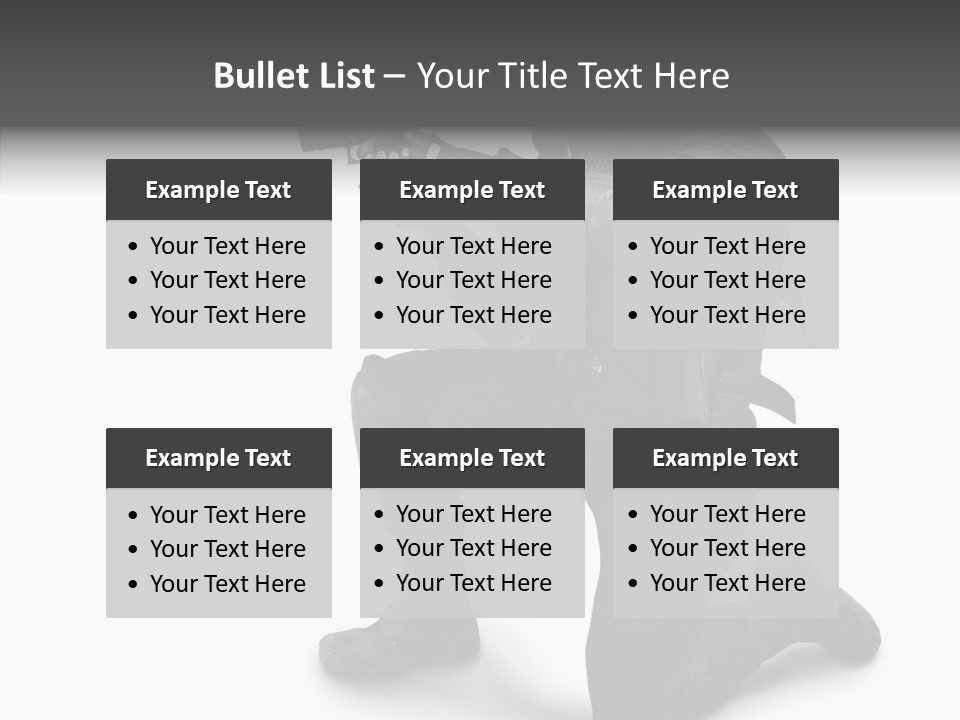 Gloves Militia Defending PowerPoint Template