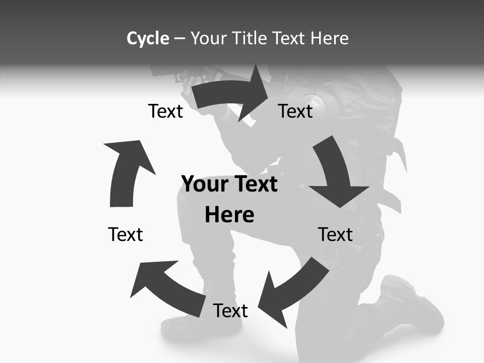 Gloves Militia Defending PowerPoint Template