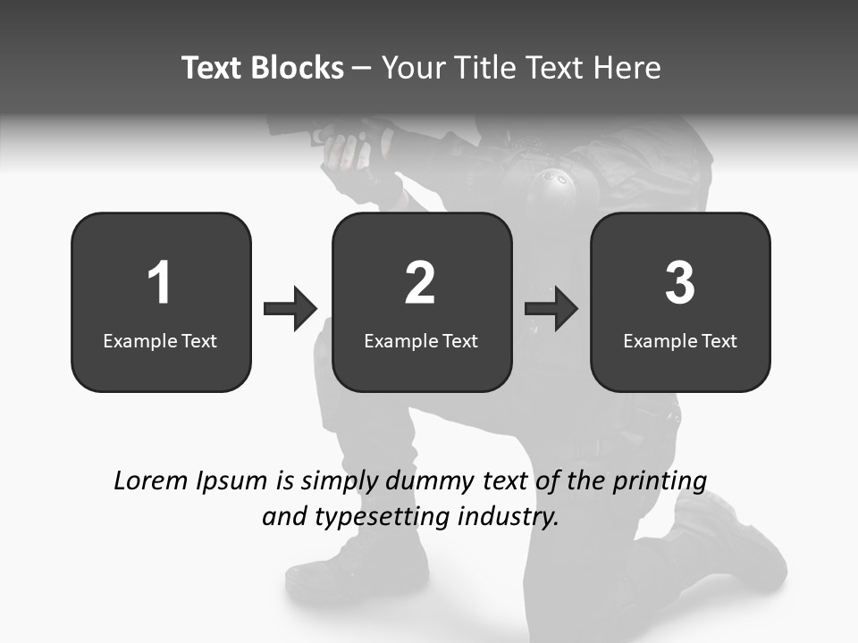 Gloves Militia Defending PowerPoint Template