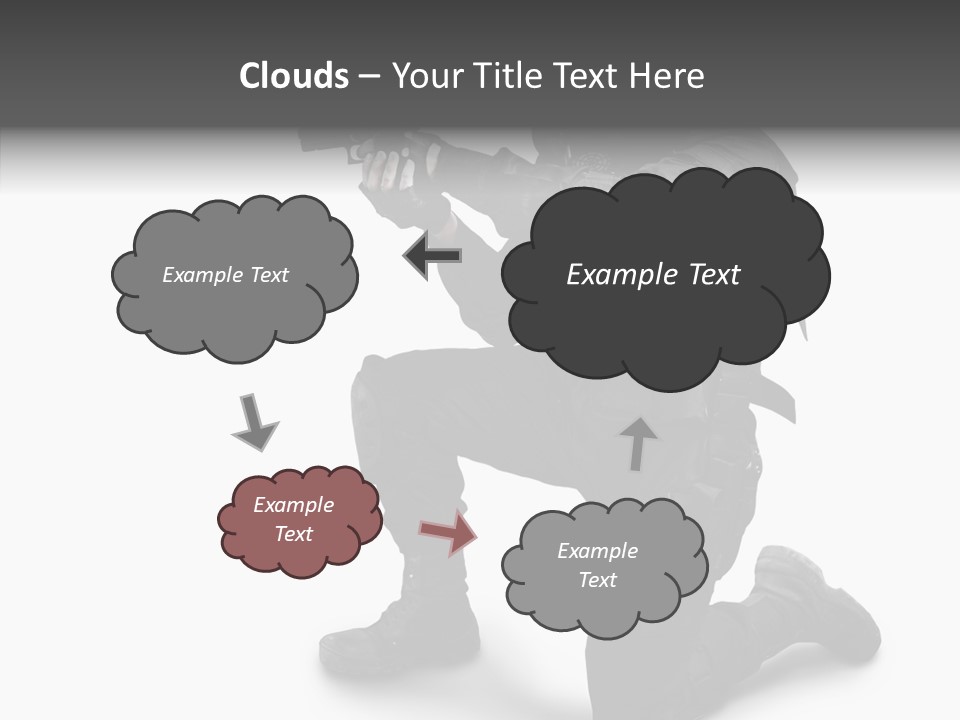 Gloves Militia Defending PowerPoint Template