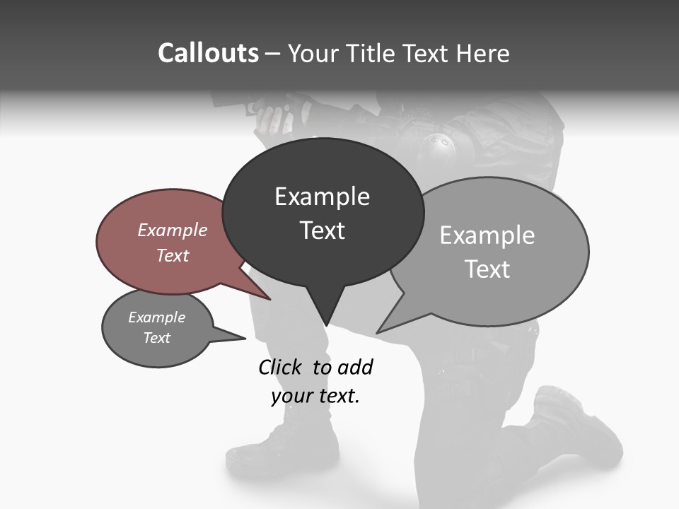 Gloves Militia Defending PowerPoint Template