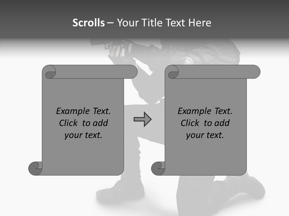 Gloves Militia Defending PowerPoint Template