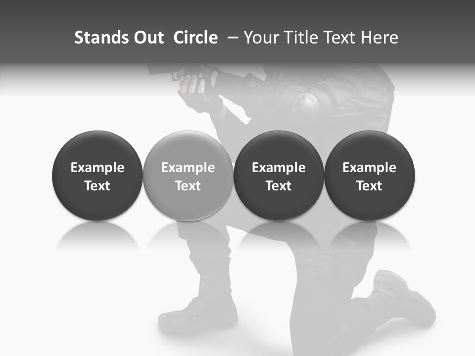 Gloves Militia Defending PowerPoint Template