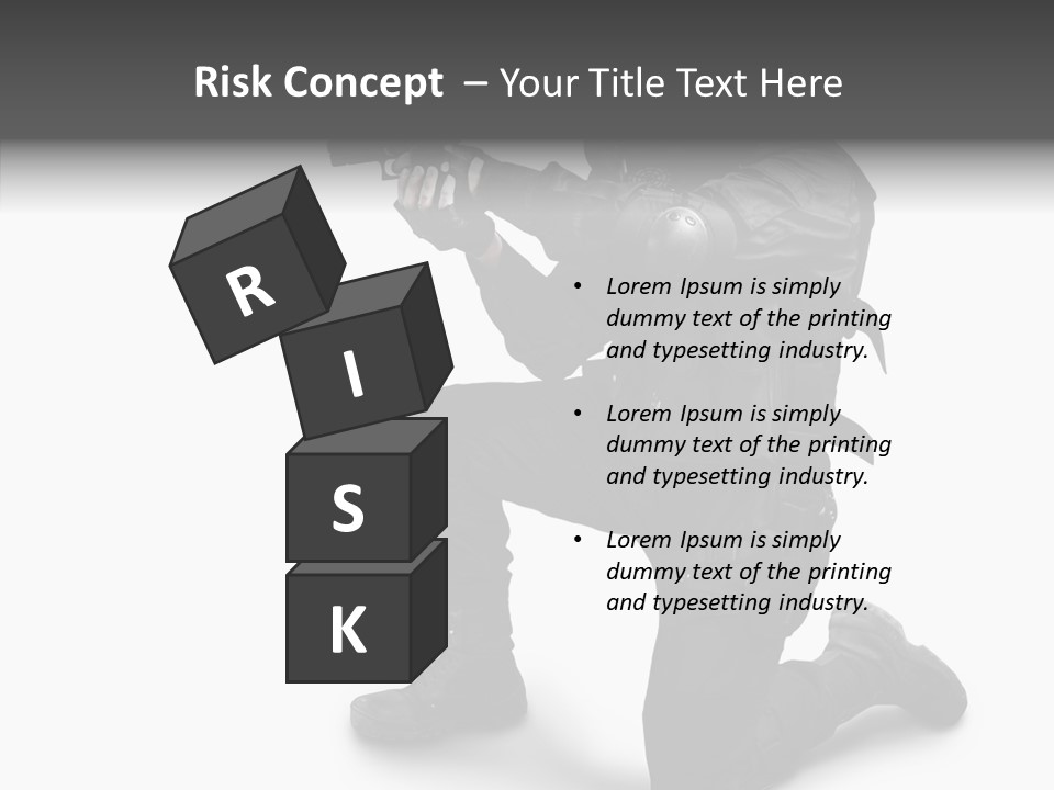 Gloves Militia Defending PowerPoint Template